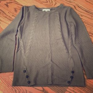 Tan/ brown Sweater with accent buttons